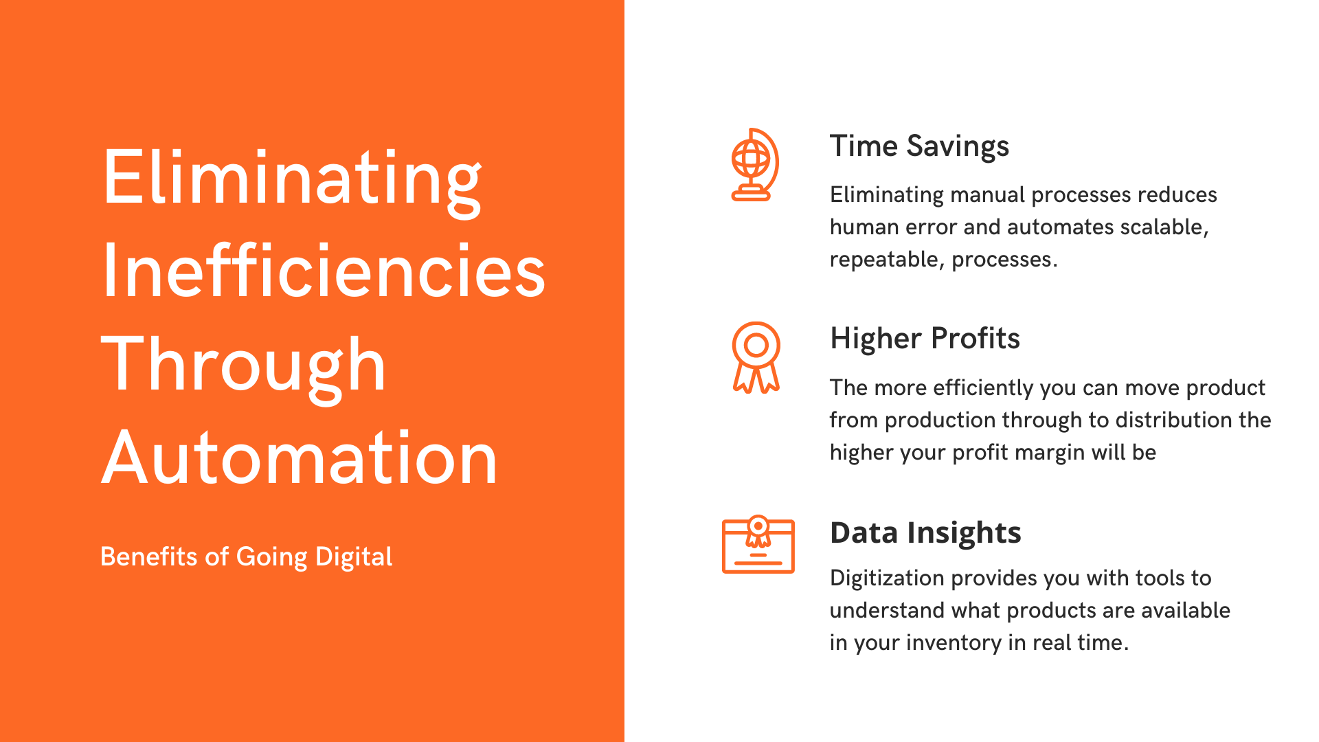 Eliminating Inefficiencies Through Automation - Graphic illustrating streamlined processes for enhanced productivity and efficiency