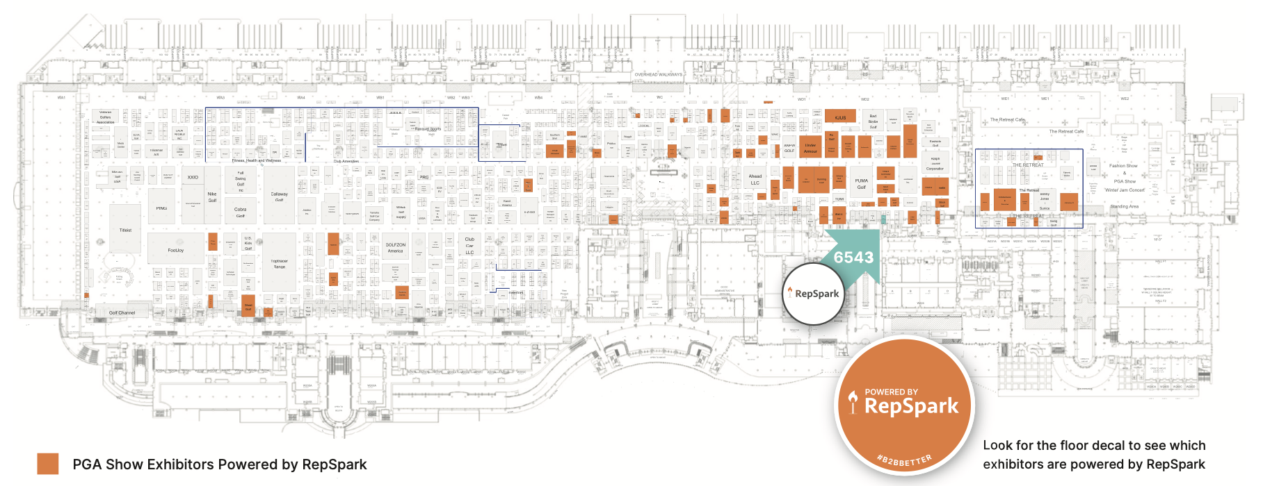 2025 PGA Show Map