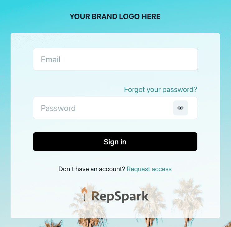 b2b portal landing page