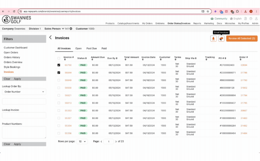 June Feature update_share invoice