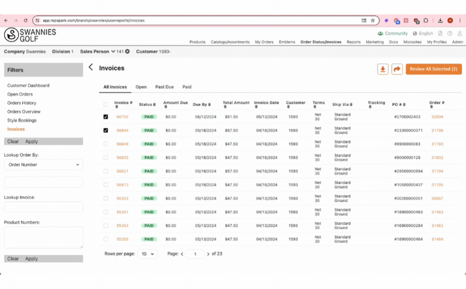 June feature update_download invoice