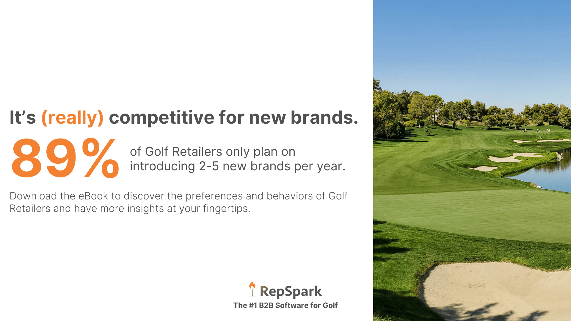 Banner: 89% of golf retailers only plan on introducing 2-5 new brands per year.