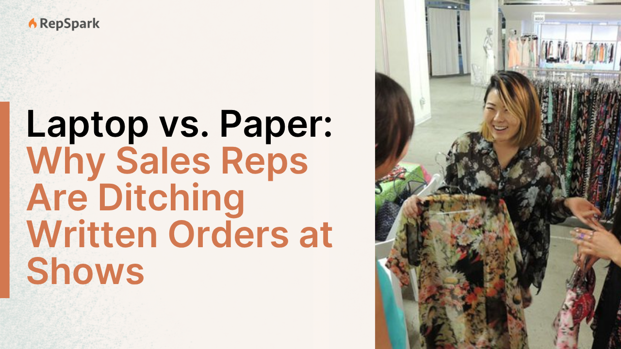 Laptop vs. Paper: Why Sales Reps Are Ditching Written Orders at Shows