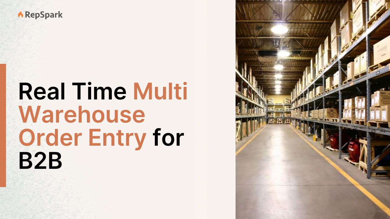 Real Time Multi Warehouse Order Entry for B2B