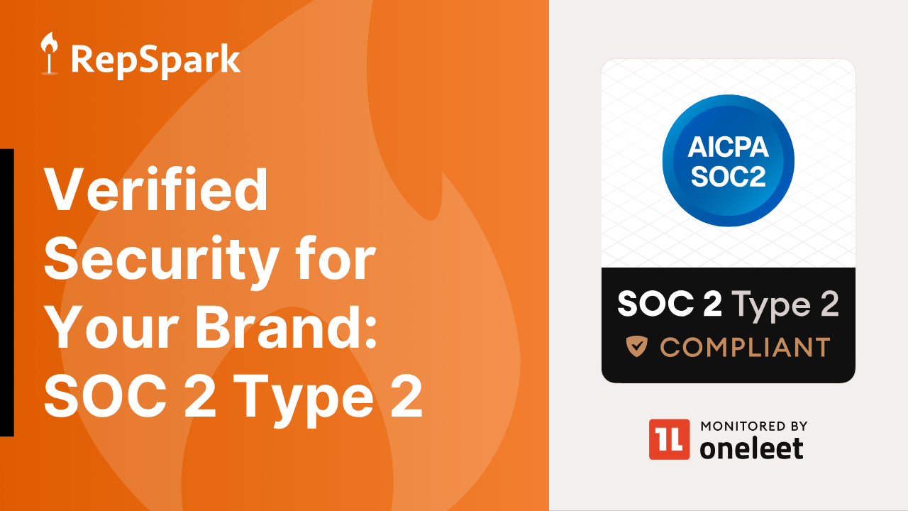 RepSpark is now SOC 2 type 2 compliant, here's what that means for brands