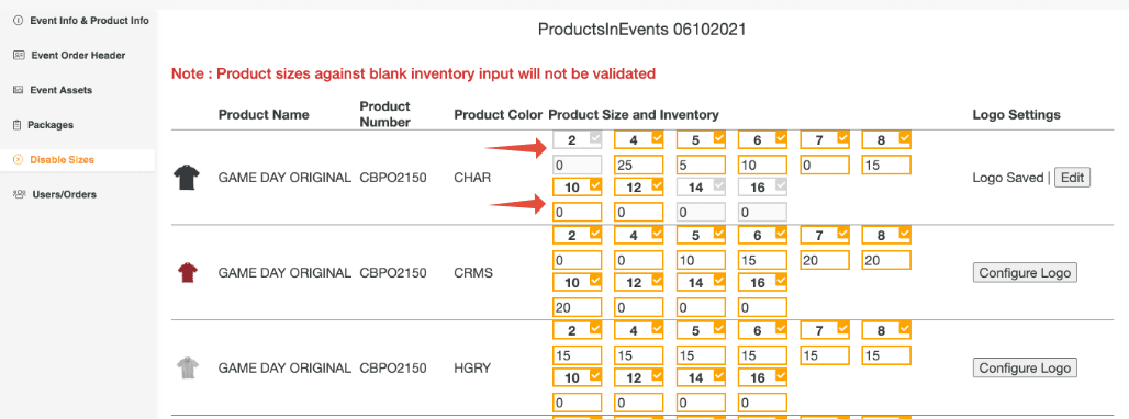 events hold inventory improvemen t events hold inventory improvemen t