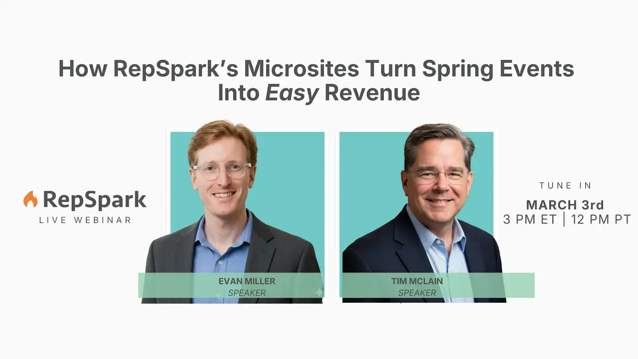 repspark microsite webinar